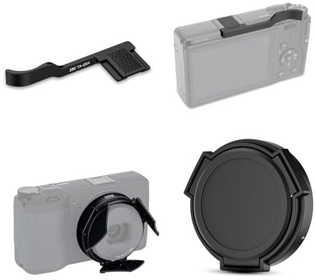 JJC Auto Lens Cap with Thumbs Up Grip for Ricoh GR IV Digital Camera