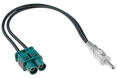 Radio Antenne Adapter Doppel 2X Fakra ISO DIN Radioantenne Navi Stecker für VW Audi