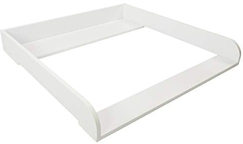 Puckdaddy® Anton | Wickelaufsatz für IKEA Nordli und Koppang Kommode u.Ä. | 80x76x10 cm | Wickelauflage aus weißem MDF-Holz | Premium Wickelkommoden Aufsatz inkl. Montagematerial zur Wandmontage