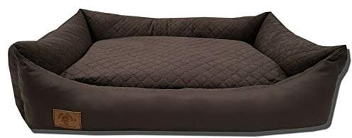 Odolplusz XXL - Hundebett für große Hunde - Hundekissen - Hundesofa mit Wendekissen | Bezug abnehmbar und waschbar [ 100x70cm, Braun ]