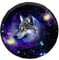 POLERO Spare Tire Cover Wheel Tire Cover Protector - Galaxy Wolf Fit for Trailer, RV, SUV and Many Vehicle 14-19inch