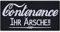 Lustiger Aufnäher Contenance, ihr Ärsche Aufbügler Biker Patch zum annähen/aufbügeln | Bügelbilder mit Spruch Sticker Applikation für alle Stoffe | 90x45mm