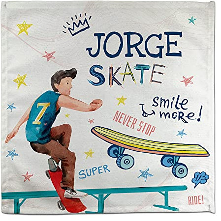Servietten mit Namen. Servietten personalisiert. Personalisiert Geschenke. Etliche Motiven. Skate