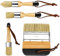 4 Stück Wachspinsel malen Pinsel Kreidefarbe Wachs Aquarell Acryl Flachpinsel Pinselset Künstler Set Reine Borsten handgefertigt Komplettset Rundpinsel Kreidefarbe Home Decor Zum Auftrgen von Wachs