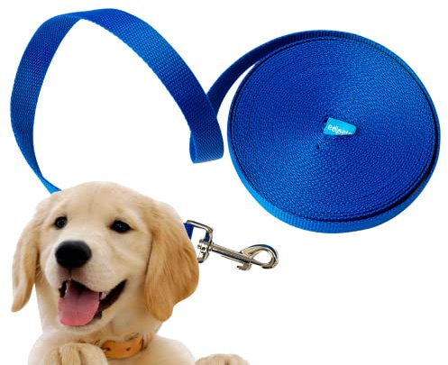 Edipets, Correa Perro Larga, Adiestramiento, Resistente 1.5m / 3m / 5m / 10m / 15m, de Naylon, Fuerte para Camping Paseo, para Perros/Mascotas Grande/Mediano/Pequeño (1.5 Metros, Azul Oscuro)