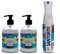 GLAMOUR PARFUM - Santorini Feuchtigkeitsseife und Lufterfrischer-Paket „Blue Sky“ | 2X Gel 500ml + 1x wiederverwendbarer Sprüher 300ml | Langanhaltender Duft | Anhaltender Duft