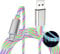 Light Up Micro Charger Cable,LED Light up Android Charging Cable Compatible with Playstaion 4, PS4 Slim/Pro,Xbox One S/X Controller,Dualshock4,Galaxy S7/S6/S4/J7/J3,Note5/4 Android Phones-3.3FT,Color