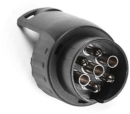 DARKGUARDAdaptateur de Remorque 7 Broches vers 13 Broches,Adaptateur Prise Remorque 7/13Adaptateur Micro fiche 7 Broches + Prise 13 Broches 12V,Voitur Fiche Attelage Prise Caravane