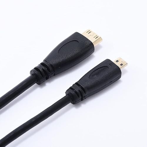 iTechCover Micro HDMI Cable Lead Wire/High Speed/Gold Plated/Compatible with Panasonic Lumix DC-FZ82 Camera / (1.5m / 4.92ft)