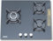 Placa gas cristal Rommer CG-3 FG, 3 fuegos, 39x59x52