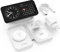 Cargador inalámbrico MagSafe 3 en 1, 15W Plegable estación de Carga inductiva para Las Series de iPhone 15/14/13/12, el Apple Watch y los AirPods, con Adaptador USB-C (Blanco).
