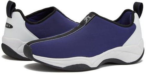 AND1 Too Chillin Slip On Schuhe für Herren, Off Court Retro Basketballschuhe Herren Slip On Sneakers - Größe 40-44, Schwarz, Weiß, Marineblau, Rot, Marineblau, 8.5 Women/7 Men