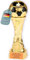 Larius Pokal Ehrenpreis Fußball in Gold und Silber mit Wunschgravur (mit Wunschtext, Gold, XL)