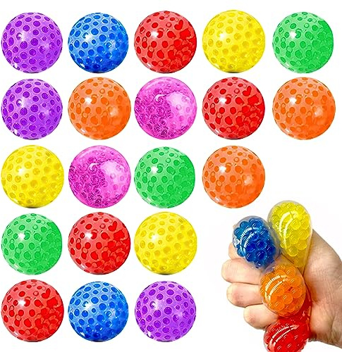 ZJRung 20 Pezzi Mini Palla Antistress Pallina Antistress Palla da Decompressione Palline per 14 anni e più Bambini e Adulti, Regalini Compleanno Bambini, Regalo di Natale