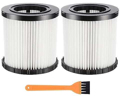 2 PCS DCV5801H Vacuum Hepa Replacement Filter for DeWalt DCV580 (Cordless) DCV581H DCV5801H Wet/Dry Vacuum, Washable and Reusable