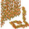 Bacucine Künstliche Blumen, Girlande, Pfingstrosen, zum Aufhängen, Seide, Blumenranken, für Schlafzimmer, Hochzeit, Zuhause, Büro, Wand, Garten, Basteldekoration (Sonnenuntergang), 6 Stück