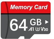 64GB Class 10 U3 V30 microSDXC Flash Memory Card for Dash Cam - 100MB/s, Class 10, U3, V30, A1, 4K UHD, Full HD, UHS-I, Micro SD