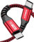 SUNGUY Cavo USB C a Micro USB, 1.5M cavo di collegamento OTG USB, ricarica dispositivi micro USB, cavo di ricarica da tipo C a Micro B e cavo dati per dispositivi MacBook Pro e Android-Rosso