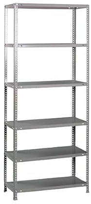 PROREGAL Schraubregal Panda Tall | HxBxT 200x90x40cm | 6 Fachböden | Fachlast 100kg | Verzinkt | Regal Standregal Aufbewahrungsregal