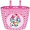 Dankeler Panier de vélo Rose pour Filles, Joli Panier Avant de vélo, Panier réglable en Plastique pour Enfants, bébés Filles, Tout-Petits(Sirène)