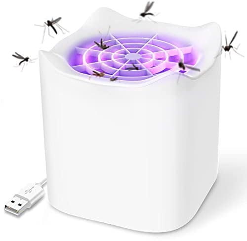Insetticida elettrico USB trappola per mosche, zanzare, lampada per zanzare, lampada per zanzare, lampada a zanzara, lampada leggera, trappola per mosche di frutta, cucina, interni ed esterni