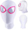 GWAWG Spider Mask Superhero Mask, Fancy Dress Mask for Adult Kids, Spider Mask with Superhero Lenses Invisible Zip, Marvel Mask for Halloween Christmas Carnival Cosplay Movie Role Party Props (White)