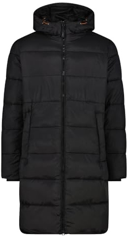 CMP - Herren Nylon Parka mit fester Kapuze, Schwarz, 58