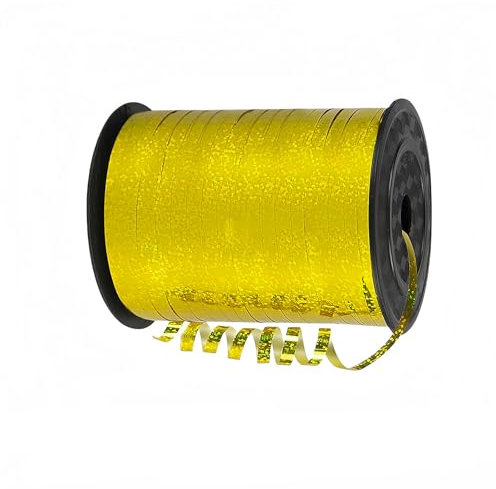 Ruban Or Ballon,Ficelle pour Ballon,500 Yard Cadeau Rubans Laser Curling,Fil Ballons Anniversaire pour Décoratif Cadeau Accessoire de Décoration & Bricolage Et Ballon Mariage Anniversaire
