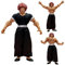 Keyhvao Muscle Hanma Yujiro Figur, 18 cm, beweglicher und austauschbarer Kopf, Modellstatuen, BAKI Anime-Figuren, coole Dekoration, PVC-Material, Geschenke für Fans und Freunde, Unisex