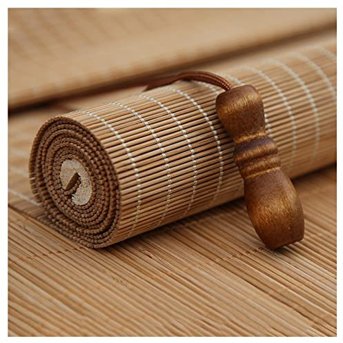 Tenda avvolgibile in bambù intrecciata a mano, per interni ed esterni, 122 x 299 cm, tenda da sole in bambù fatta a mano