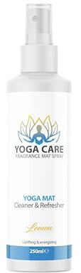 Yoga Care - Yoga Mat Cleaner and Refresher Spray | Sweat Remover, Disinfectant | Energizing Lemon Fragrance - 250ml