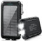 Solar-Charger-Power-Bank-49800mAh Caricabatterie solare portatile per telefono con torcia a LED/15W ricarica rapida USB C impermeabile batteria di backup esterna per tutti i telefoni cellulari e