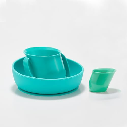 Doidy Tasse und Schüssel und Mini-Becher Set (Türkis)