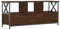 Wenjingqi Mobile TV Ferro Legno compensato rovere marrone 102x33x45 cm, Marrone 831792