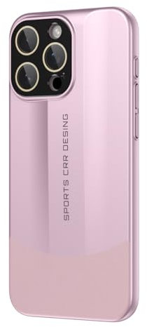 Custodia in pelle PU + policarbonato per Apple iPhone 13, resistente alle impronte digitali, in pelle vegana, custodia per telefono a prova di goccia, rosa