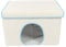 Pet Hideaway, Isoliertes PP Sturdy Structure Pet House für Zuhause (Beige)