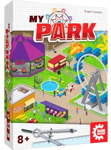 Game Factory 646050 My Park, Baue deinen Freizeitpark, geniales Kartenspiel, Familienspiel für 2-5 Personen ab 8 Jahren, Gesellschaftsspiel