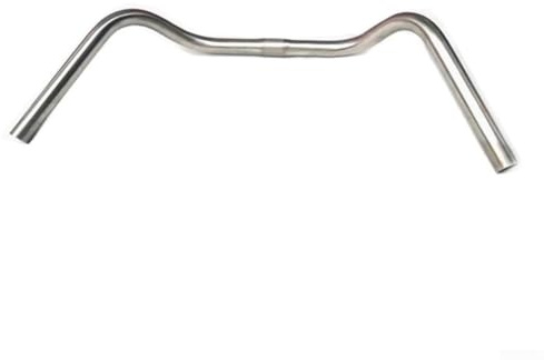 ZYNCUE Stainless Steel Bike Handlebar for Cruiser & City Bikes, Trekking Comfort Design, 560mm x 25.4mm, Silver