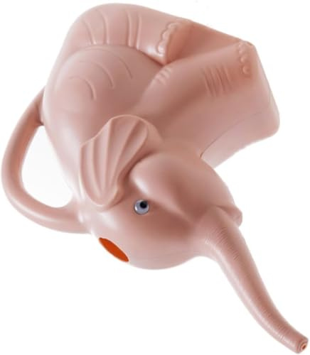 Annaffiatoio a forma di elefante, a bocca lunga, per piante da interno ed esterno, piccolo vaso per irrigazione da giardinaggio rosa con design adorabile, bollitore leggero per cospargere piante