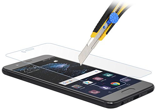 STILGUT - Displayschutzfolie geeignet für Huawei P10, unsichtbare Displayschutzfolie aus echtem Glas kompatibel mit Huawei P10, 2-er Pack