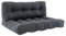 Vicco Palettenkissen Set Flocken, Outdoor Kissen, Anthrazit, 120 x 80 cm 2 Teile