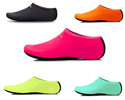 Uncle Paul Water Socks - Adult Indoor Sock Barefoot Beach Surf Diving Home Slipper Pool Yoga Socks for Men Women, L:EU 37-38(UK Adult 4-5), Pink