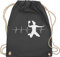 Turnbeutel Rucksack - WM 2023 Trikot Ersatz - Handball Herzschlag für Damen - Unisize - Dunkelgrau - beutel baumwolle handball, trainingsbeutel handballer geschenke sportbeutel groß beachhandball