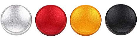Tangxi 4pcs Boutons de Déclencheur à Obturateur avec Interface à Filetage Conique pour Fujifilm X100 X100S X10 X20 X-E1 XT10 XT20 XE2S X100F, pour Nikon Rouge, Noir, Argent, Or