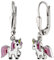 Jobo Kinder-Ohrhänger Einhorn aus 925 Sterling Silber