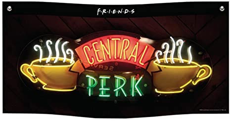 Stc Amigos – Banner de pared de tela – Central Perk – 95 cm x 47 cm