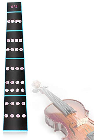 Violine Finger Sticker, abnehmbarer 4/4 Violine Fiddle Finger Griffbrett Griffbrett Aufkleber für Anfänger üben