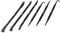 RIGOR 56001 Non-Marring Pick Hook and Pry Bar Set, 6 Stück | Removal Lever Set | Ersatz von Dichtungen, Öldichtungen, O-Ringe, Kleinteil