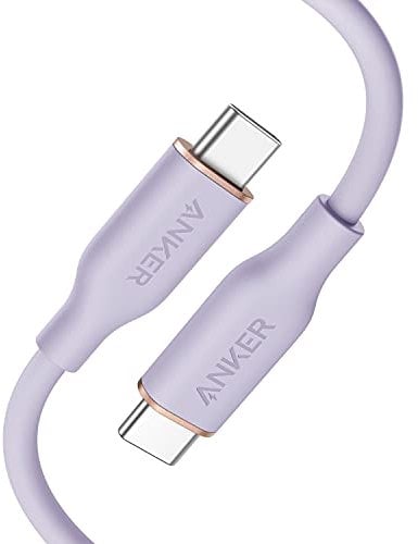 Anker USB-C to USB-C Cable, 643 Cable 100W 3ft, USB 2.0 Type C Charging Cable Fast Charge for MacBook Pro 2020, iPad Pro 2020, iPad Air 4, iPad Mini 6, Galaxy S21, Pixel, Switch (Lilac Purple)
