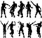 2 Stück Schwarz Self Adhesive Wandaufkleber, Fenstersticker Wandtattoo, Anime-Wandaufklebe, für Dekoration von Schlafzimmern, Wohnzimmern, Fenstern, Wänden (PVC)